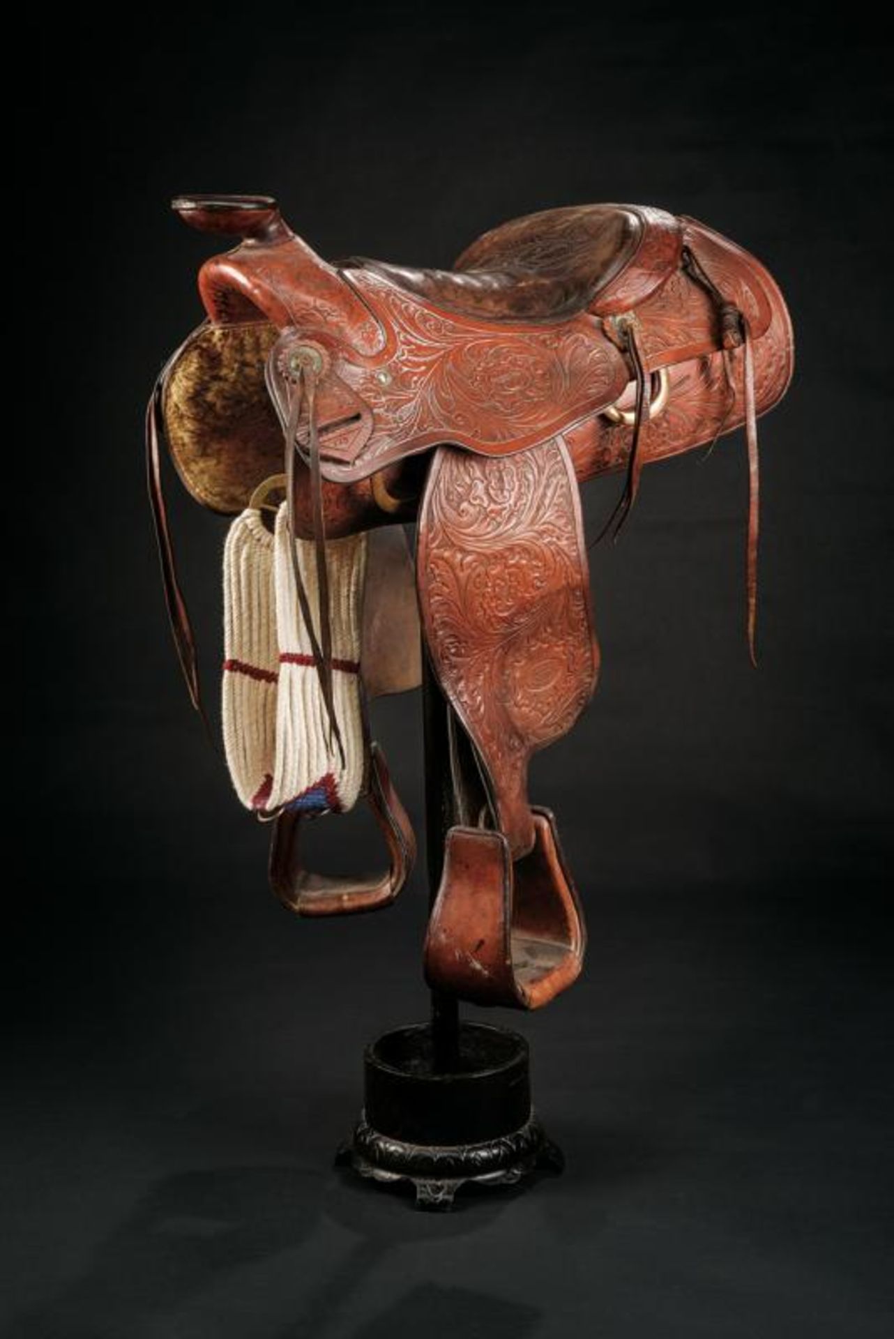 A fine Western Roy D. Barnes saddle with stirrups
