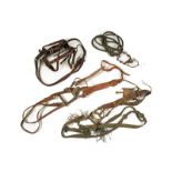 A lot of bridles