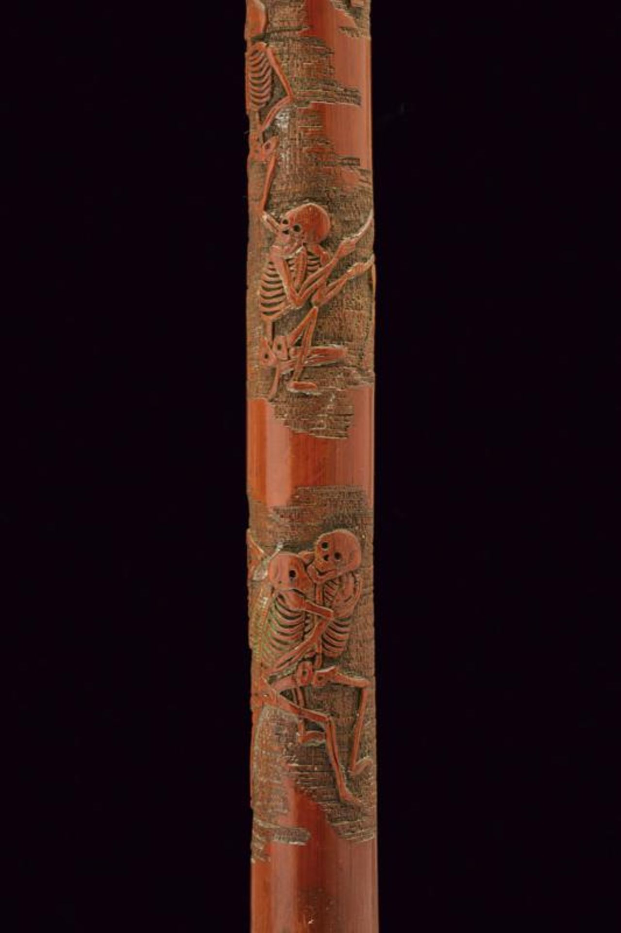 A carved walking stick - Image 3 of 4