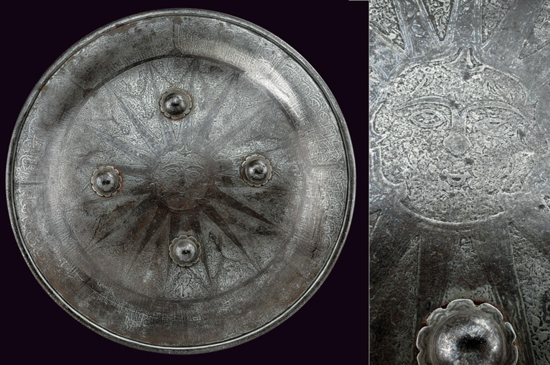 An engraved shield (sipar)