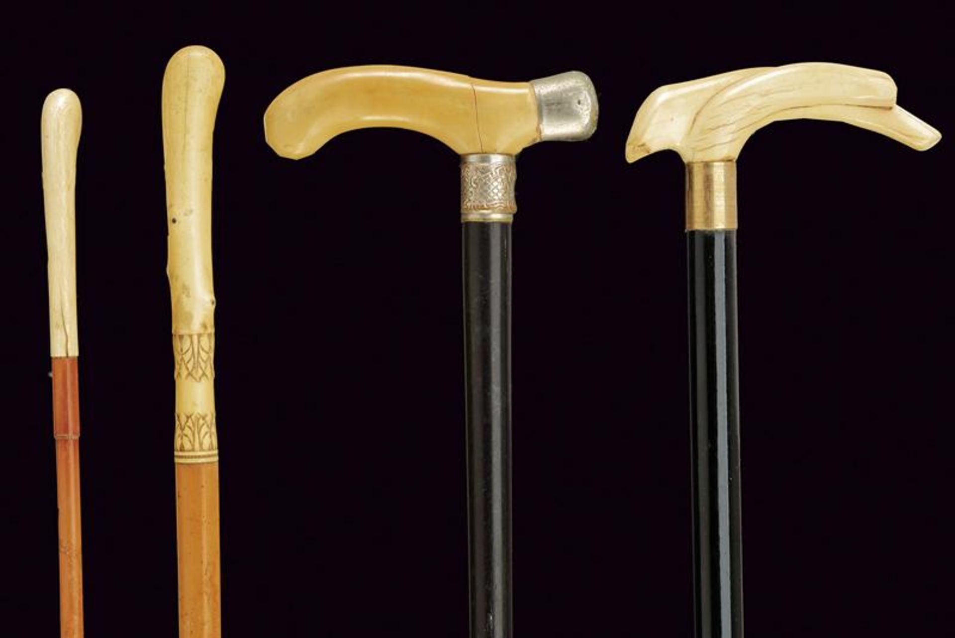 A lot of four walking sticks - Image 2 of 2