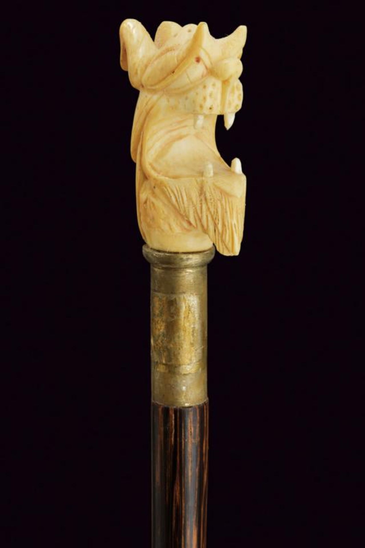 A walking stick with carved ivory grip - Image 2 of 4