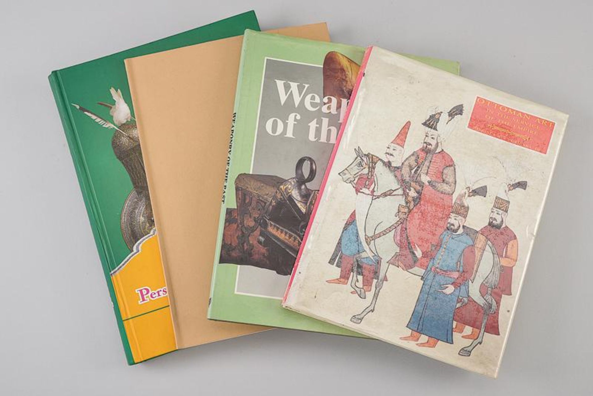 A lot of four books about oriental arms