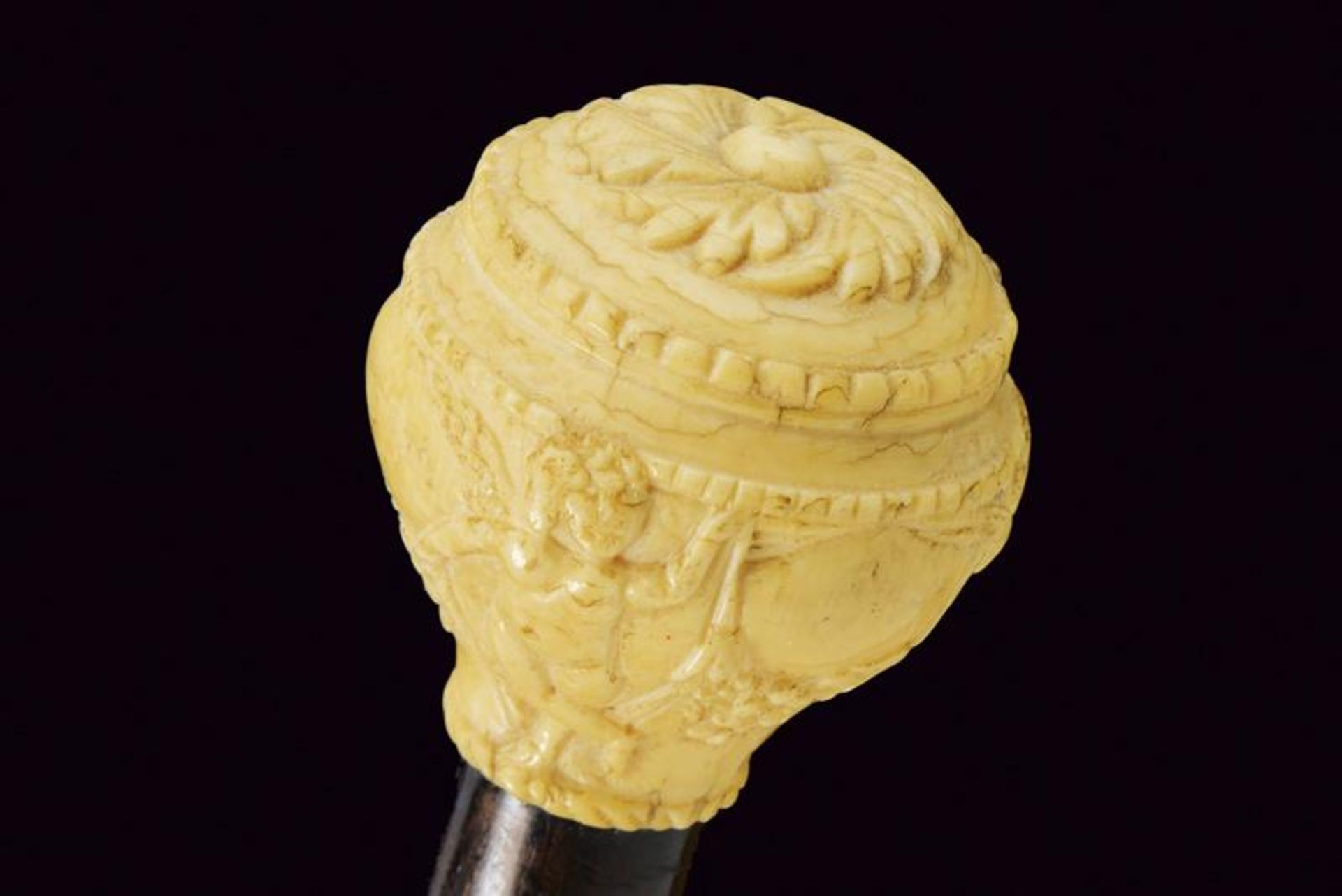 A walking stick with carved ivory grip - Image 3 of 4