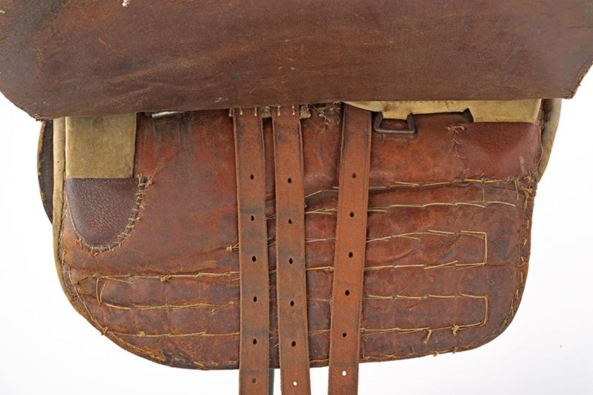 A white leather saddle - Bild 4 aus 4
