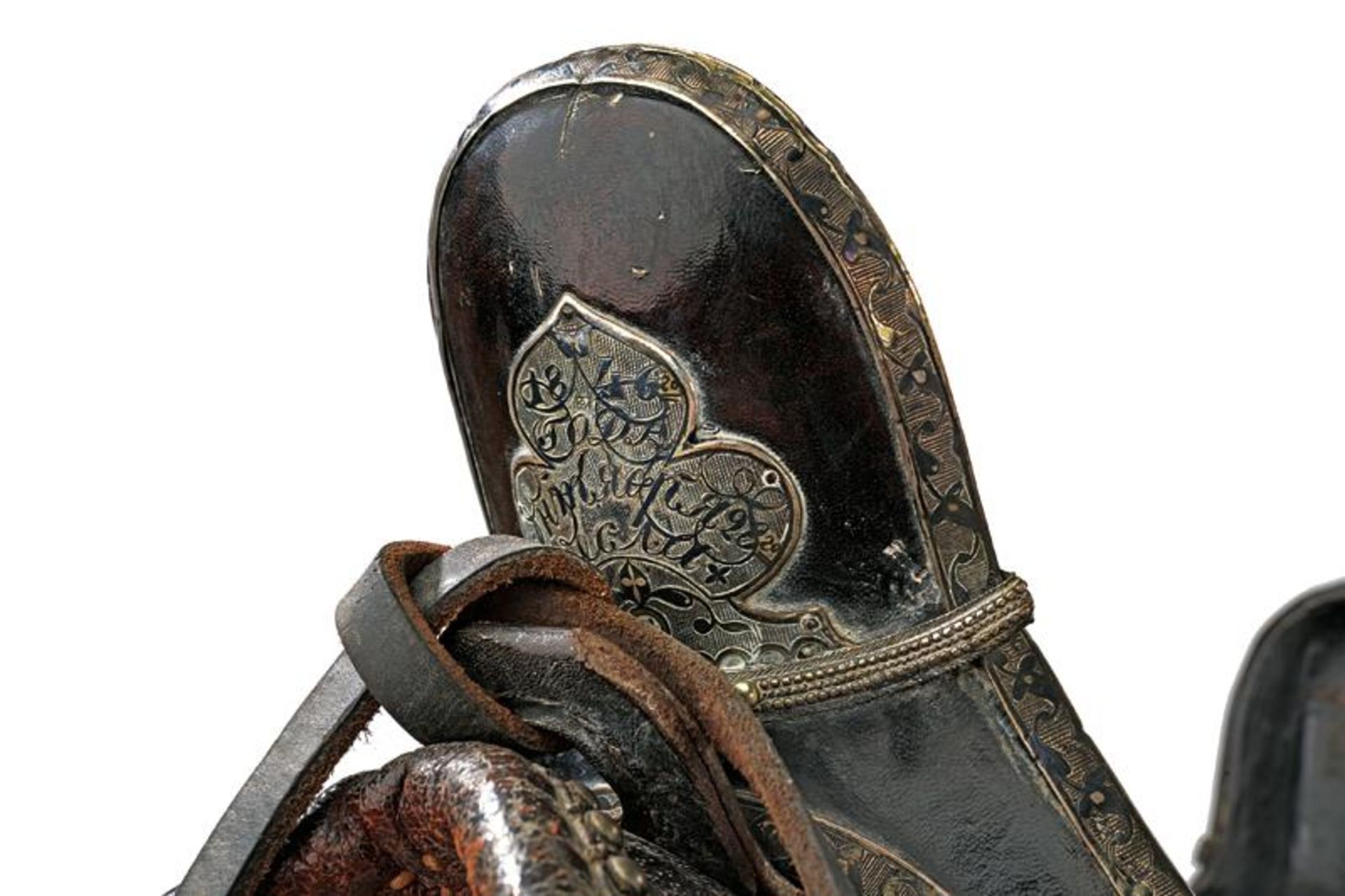 A silver-nielloed mounted saddle - Bild 4 aus 5