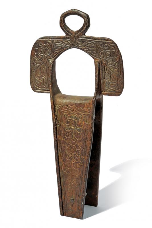 A rare cruciform stirrup