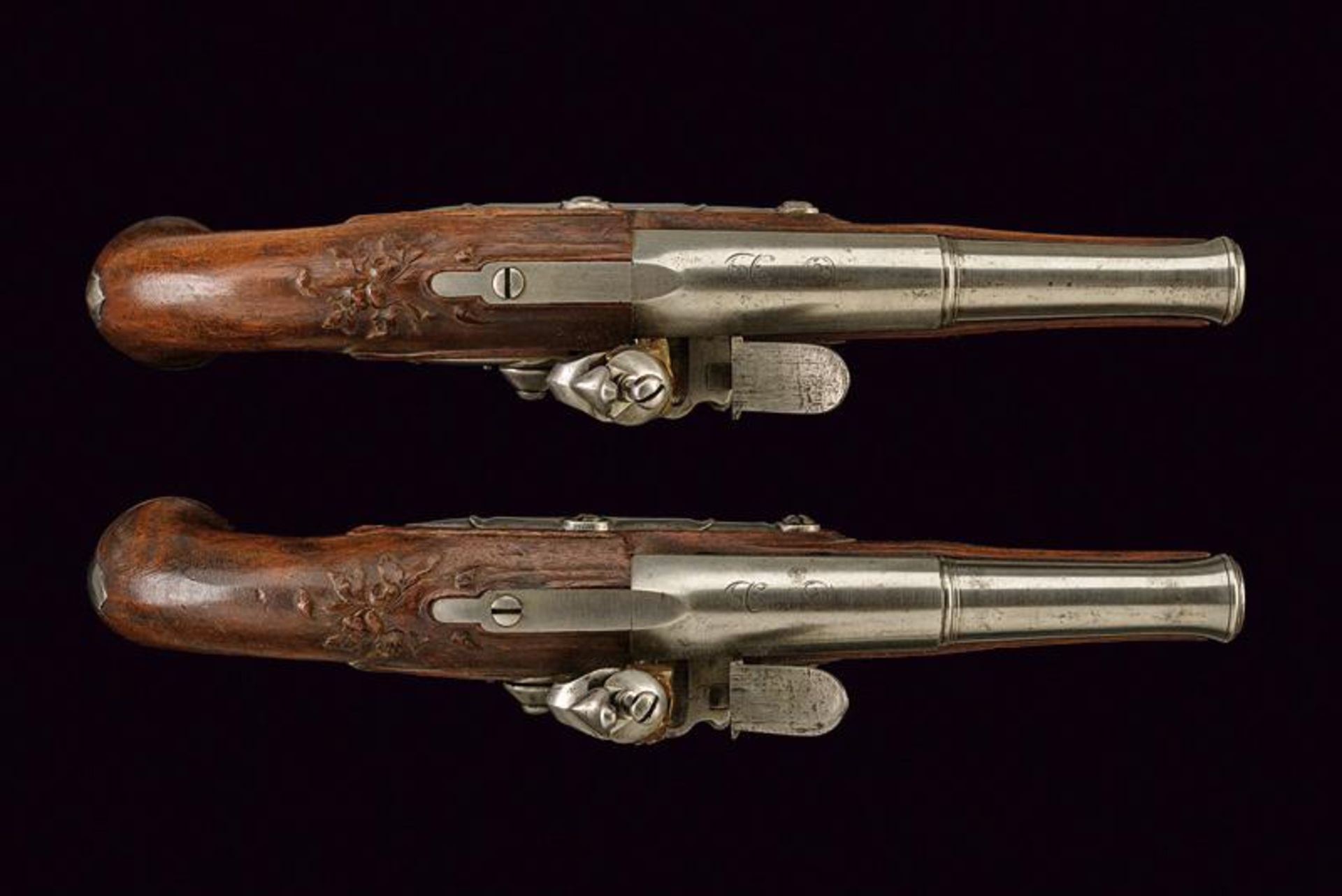 A pair of flintlock pistols - Bild 3 aus 3