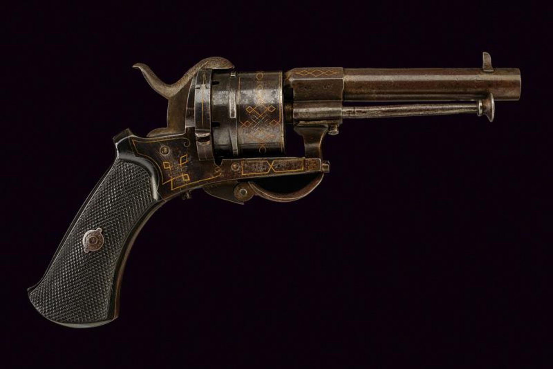 A pinfire revolver