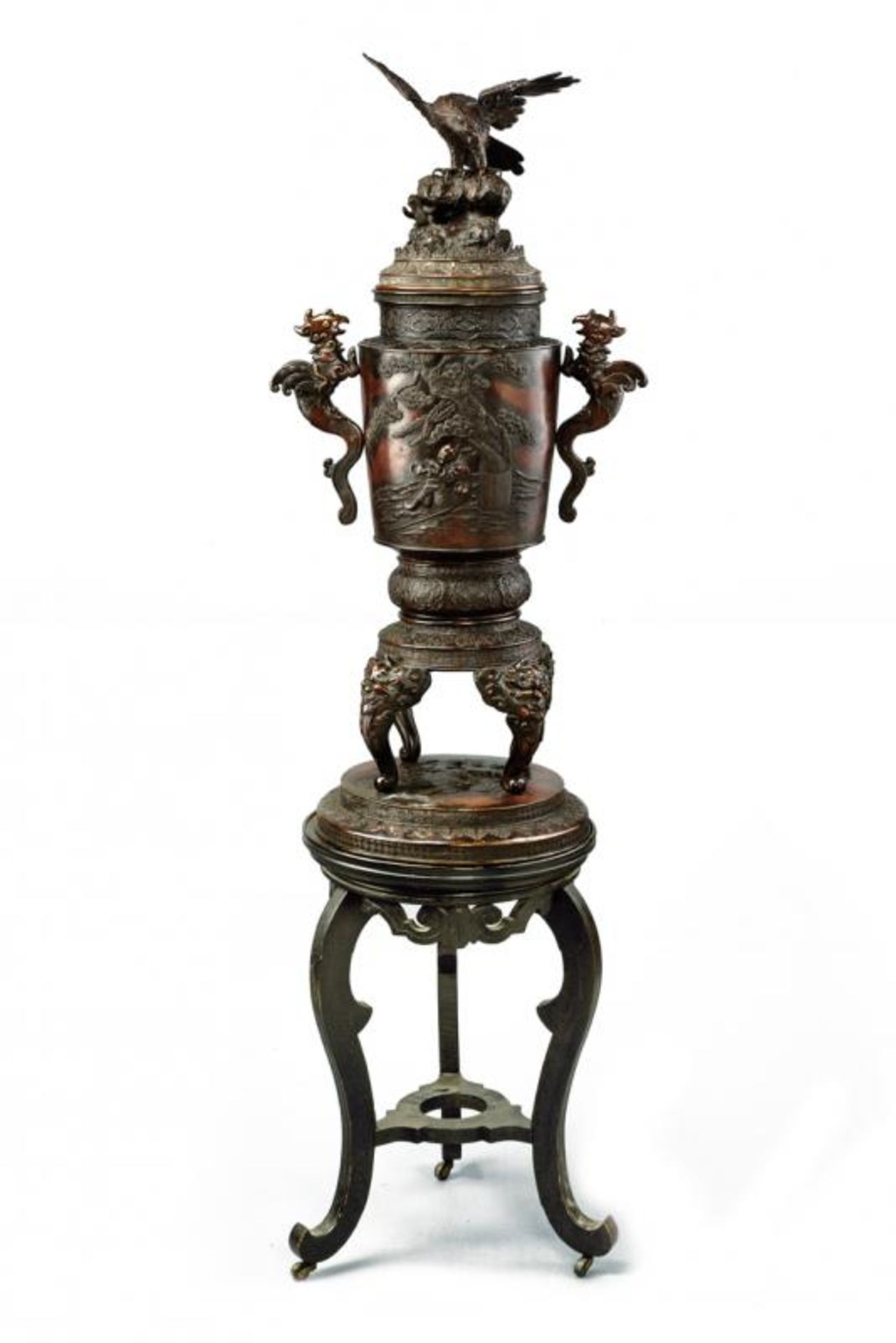 A big bronze incense burner