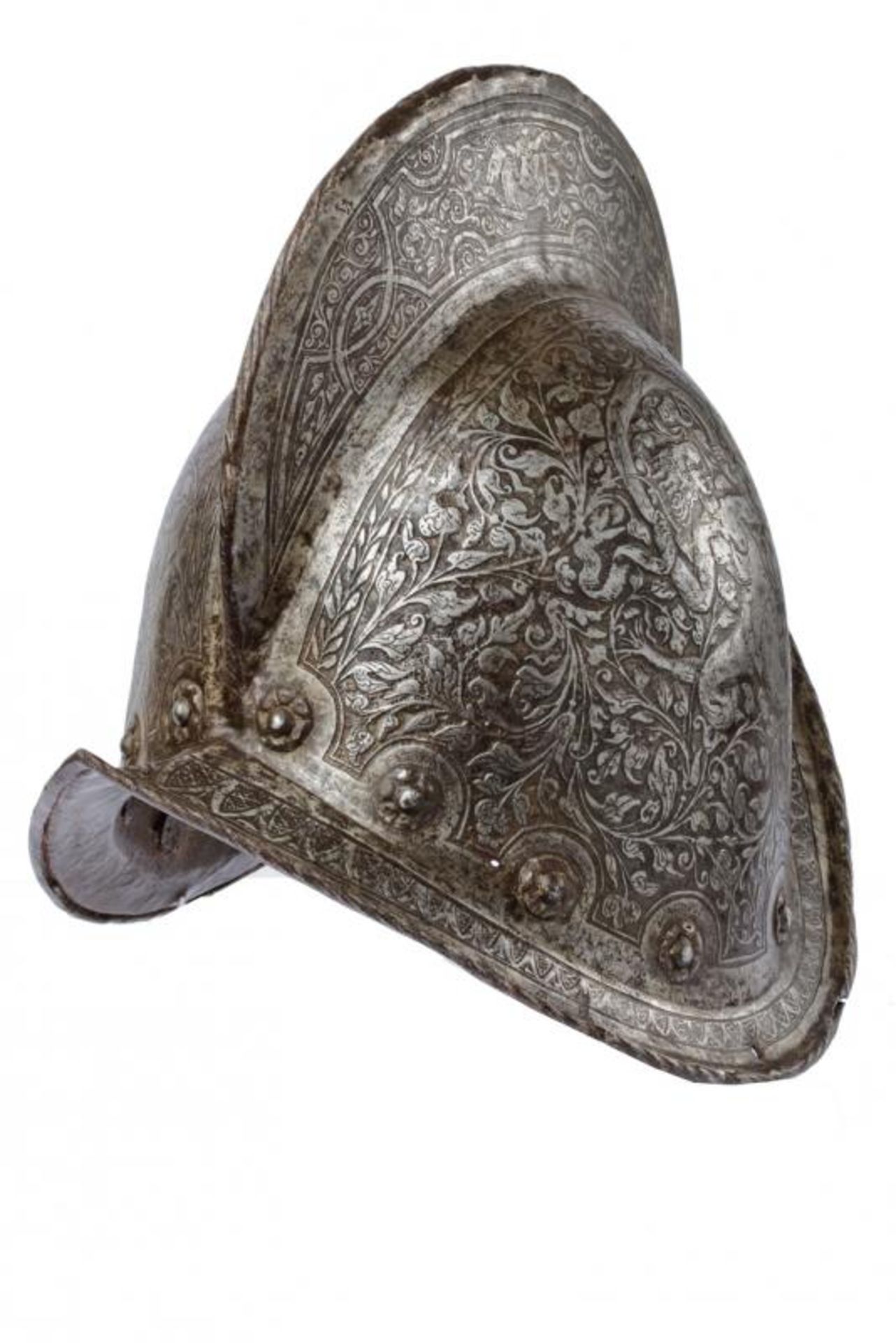 An engraved morion - Image 4 of 7