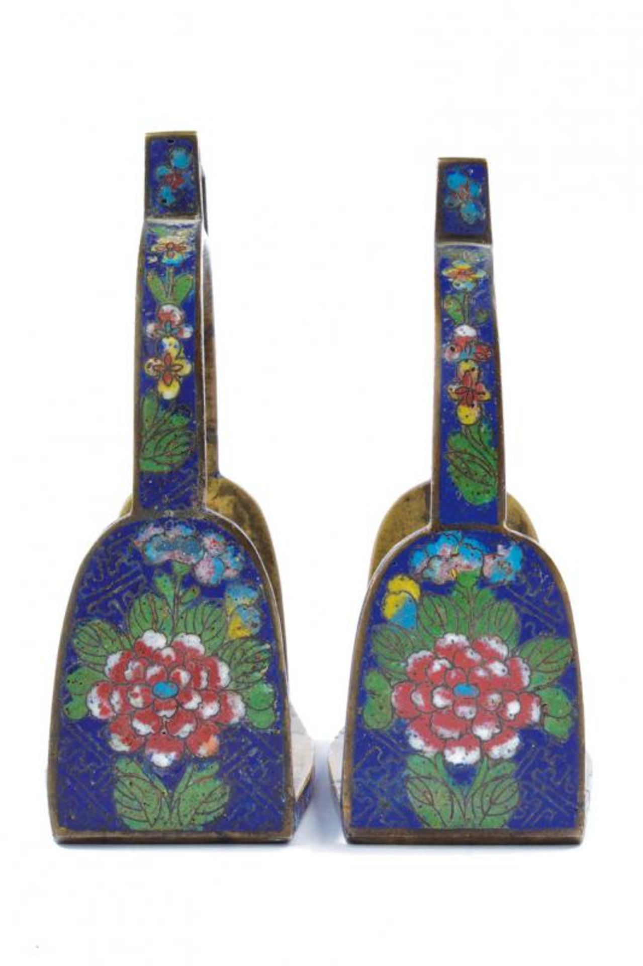 A pair of enameled stirrups - Image 2 of 3