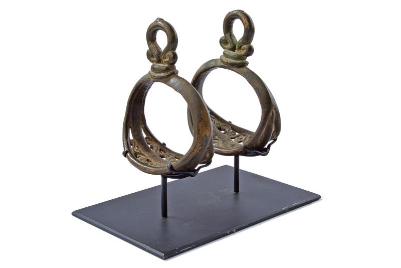 A nice pair of bronze stirrups