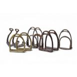 An interesting lot of stirrups