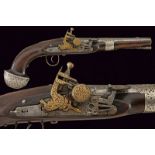 A very scarce flintlock pistol