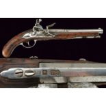 A flintlock pistol