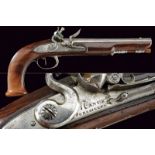 A flintlock officer's pistol by Boutet