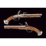 A pair of flintlock pistols signed Pier Fabri