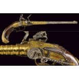 A very scarce Lorenzoni type flintlock pistol