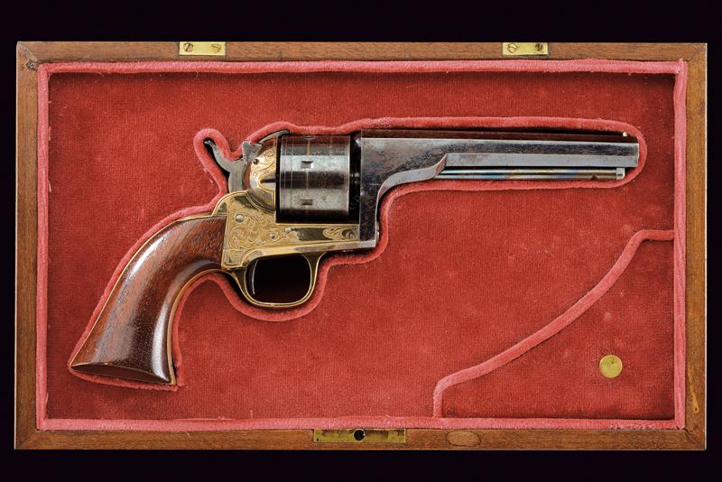 A cased rim-fire revolver by Moore