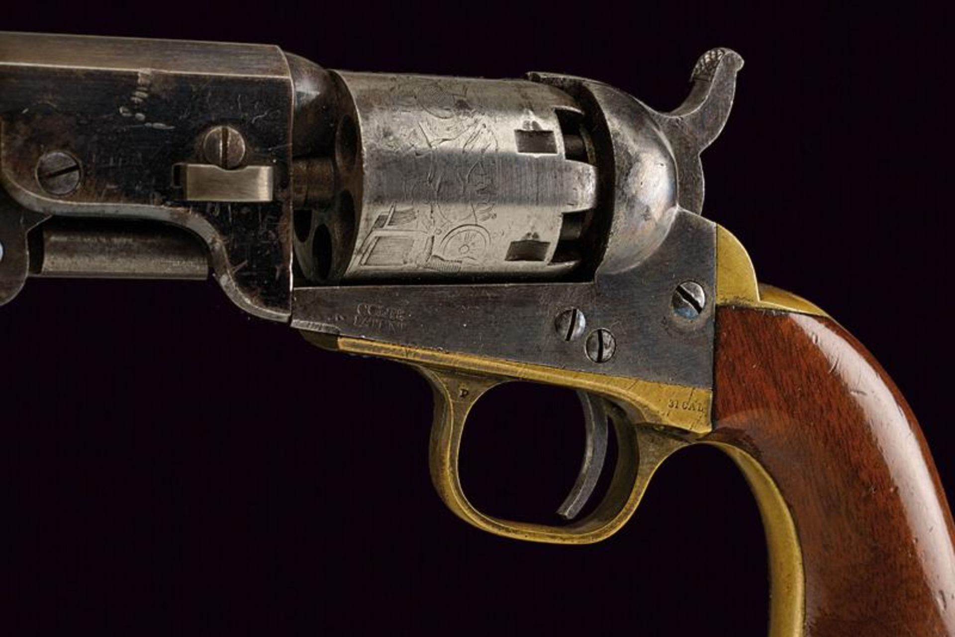 A Colt Model 1849 Pocket Revolver - Bild 2 aus 3