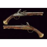 A pair of flintlock pistols by Deboulhe