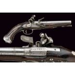 A flintlock pistol