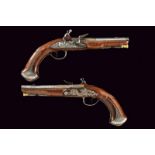 A beautiful pair of flintlock pistols by LaRoche