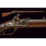 A hunting flintlock rifle