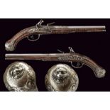 An exceptional pair of flintlock pistols by Pietro Fiorenti