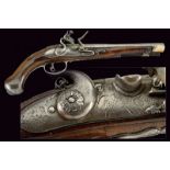 A flintlock pistol by G. D. Buoni