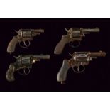 A lot of four breechloading revolvers