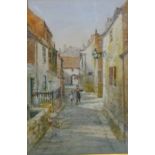 Old Town Scarborough, watercolour signed by John Wynne Williams (British fl.1900-1920), 24.