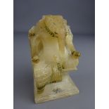 Carved Alabaster model of Ganesha, H9cm Condition Report <a href='//www.