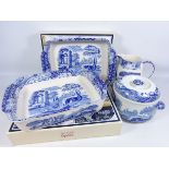 Two Copeland Spode Italian pattern large rectangular dishes 38cm x 30cm with original boxes,