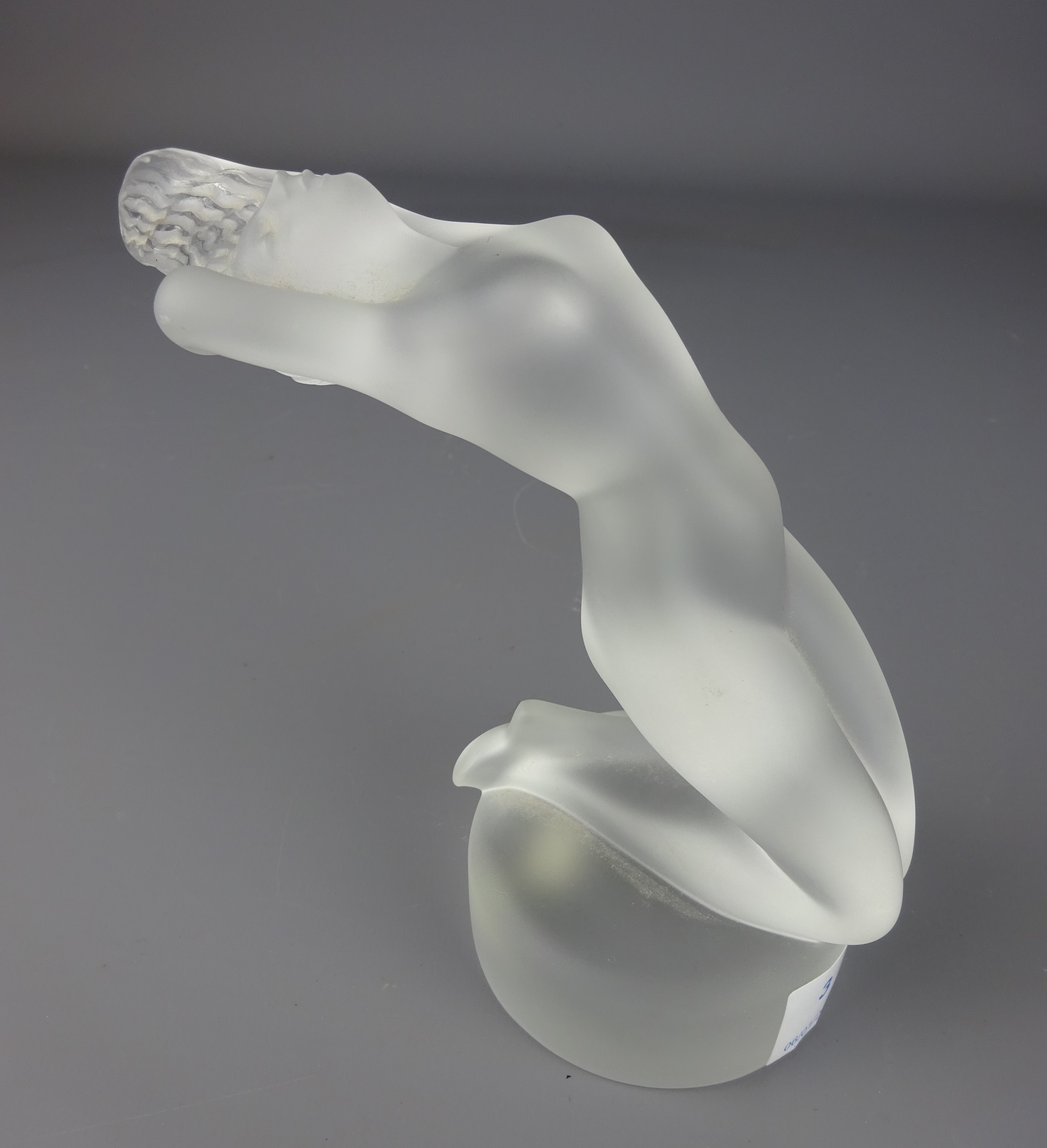 Lalique 'Chrysis' glass nude sculpture no. 11809, H12.