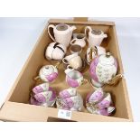 Poole pottery coffee set for eight and continental lustre coffee set for six Condition