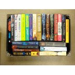 Hardback Crime & Fiction including books Mark Billingham etc in five boxes Condition