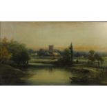 River Landscape, watercolour signed by Frederick William Booty (1840-1924),