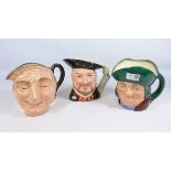 Three Royal Doulton character jugs, Henry VIII,