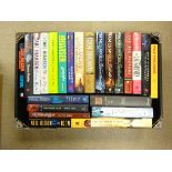 Hardback Crime & Fiction books including Reginald Hill etc in five boxes Condition