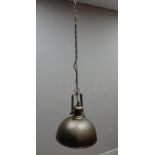 Cast metal industrial style ceiling light,