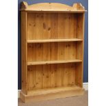 Solid pine open bookcase, W91cm, H132cm, D23cm Condition Report <a href='//www.