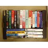 Hardback Crime & Fiction books including Peter Robinson etc in five boxes Condition