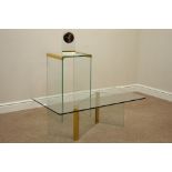 'Glass Distinction' glass top coffee table (100cm x 60cm, H37cm),