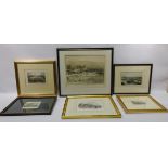 Ten 19th/early 20th Century engravings depicting Scarborough and surrounding areas including Bird's