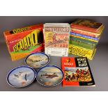 Collection of Cowboy & other Annuals, Comics & newsletters etc, 3 Commemorative plates,