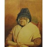 Portrait of an Old Lady Seated, late 19th century watercolour 36.