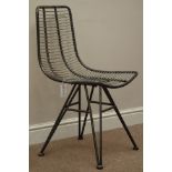 Retro industrial Eames style metal chair