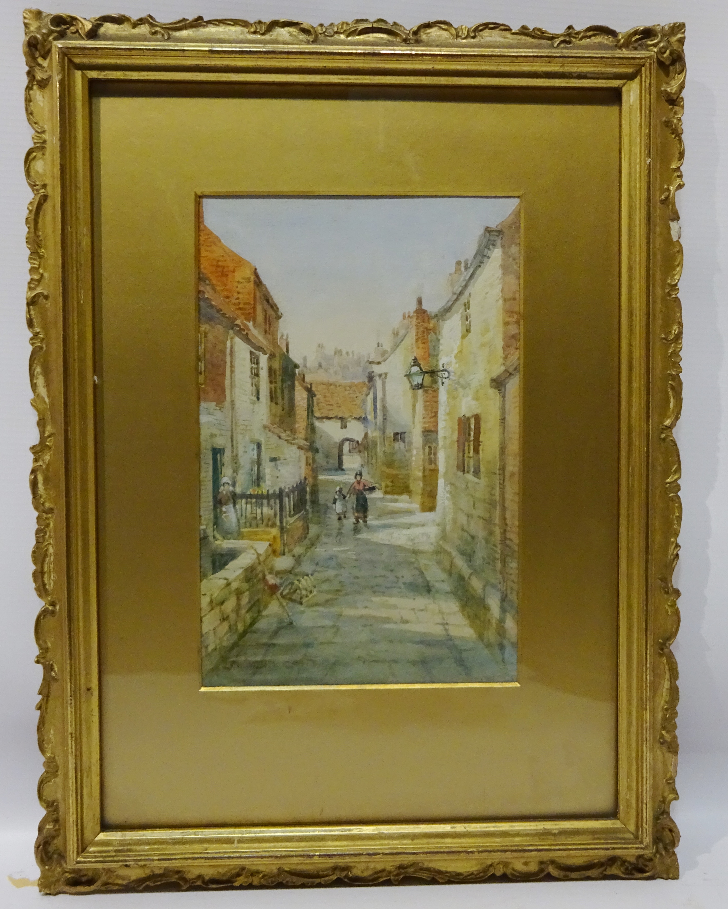 Old Town Scarborough, watercolour signed by John Wynne Williams (British fl.1900-1920), 24. - Image 2 of 2